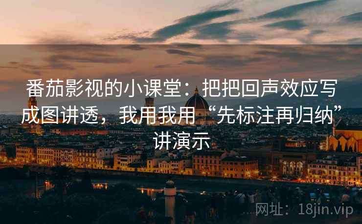 番茄影视的小课堂：把把回声效应写成图讲透，我用我用“先标注再归纳”讲演示