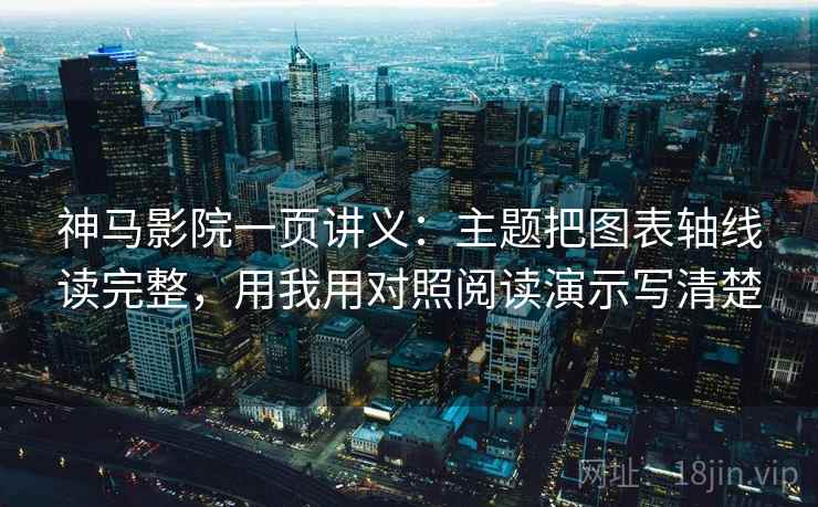 神马影院一页讲义：主题把图表轴线读完整，用我用对照阅读演示写清楚